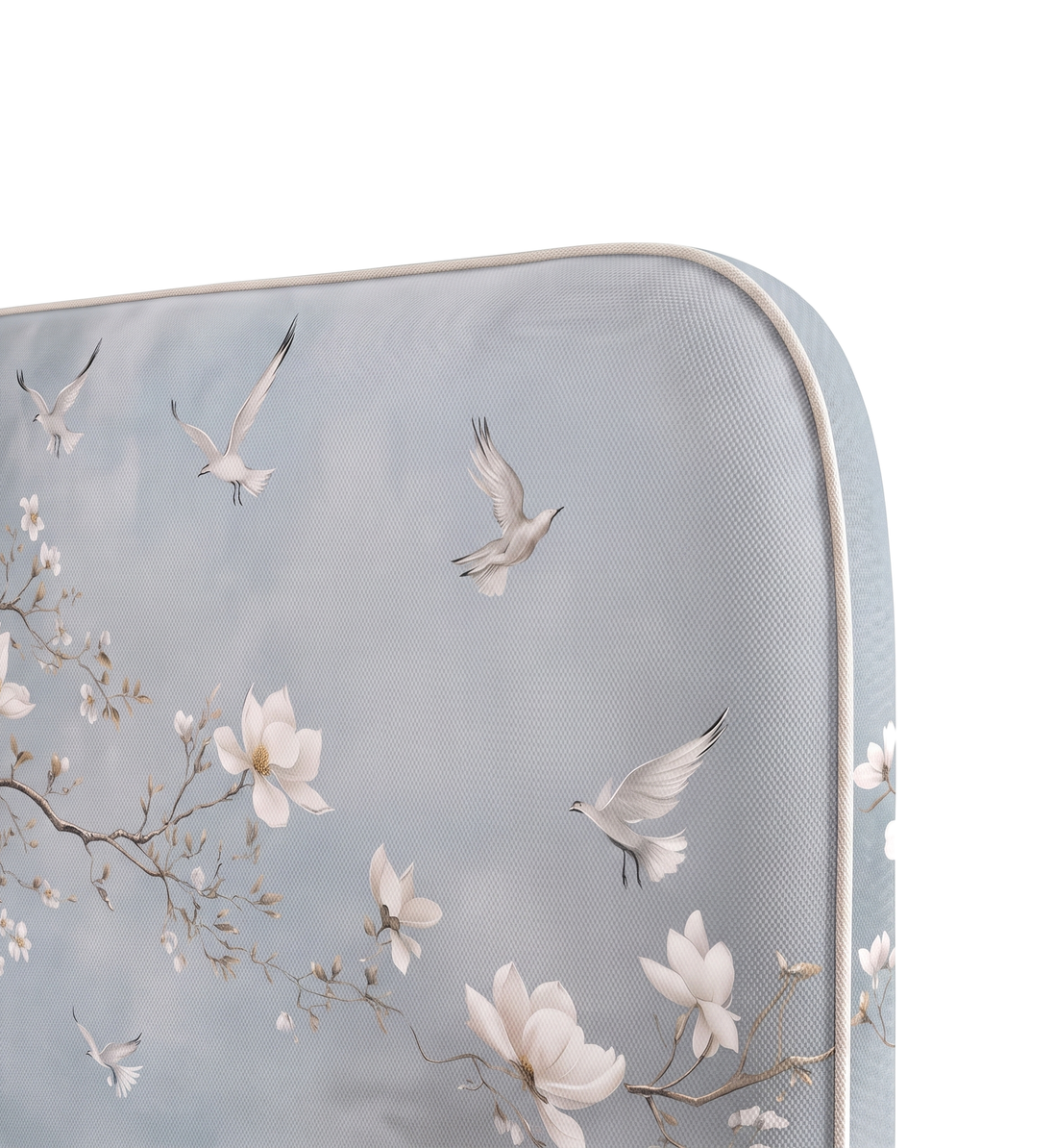 Respaldo de cama Magnolia Blossom — detalle de la tela