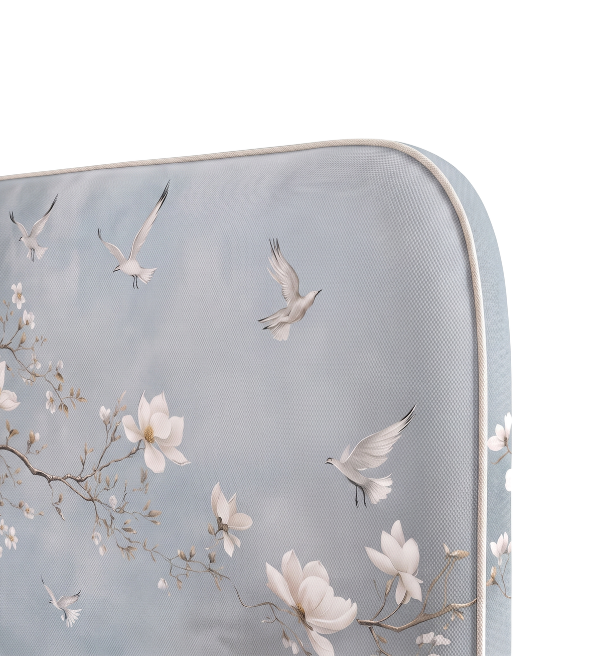 Respaldo de cama Magnolia Blossom — detalle de la tela