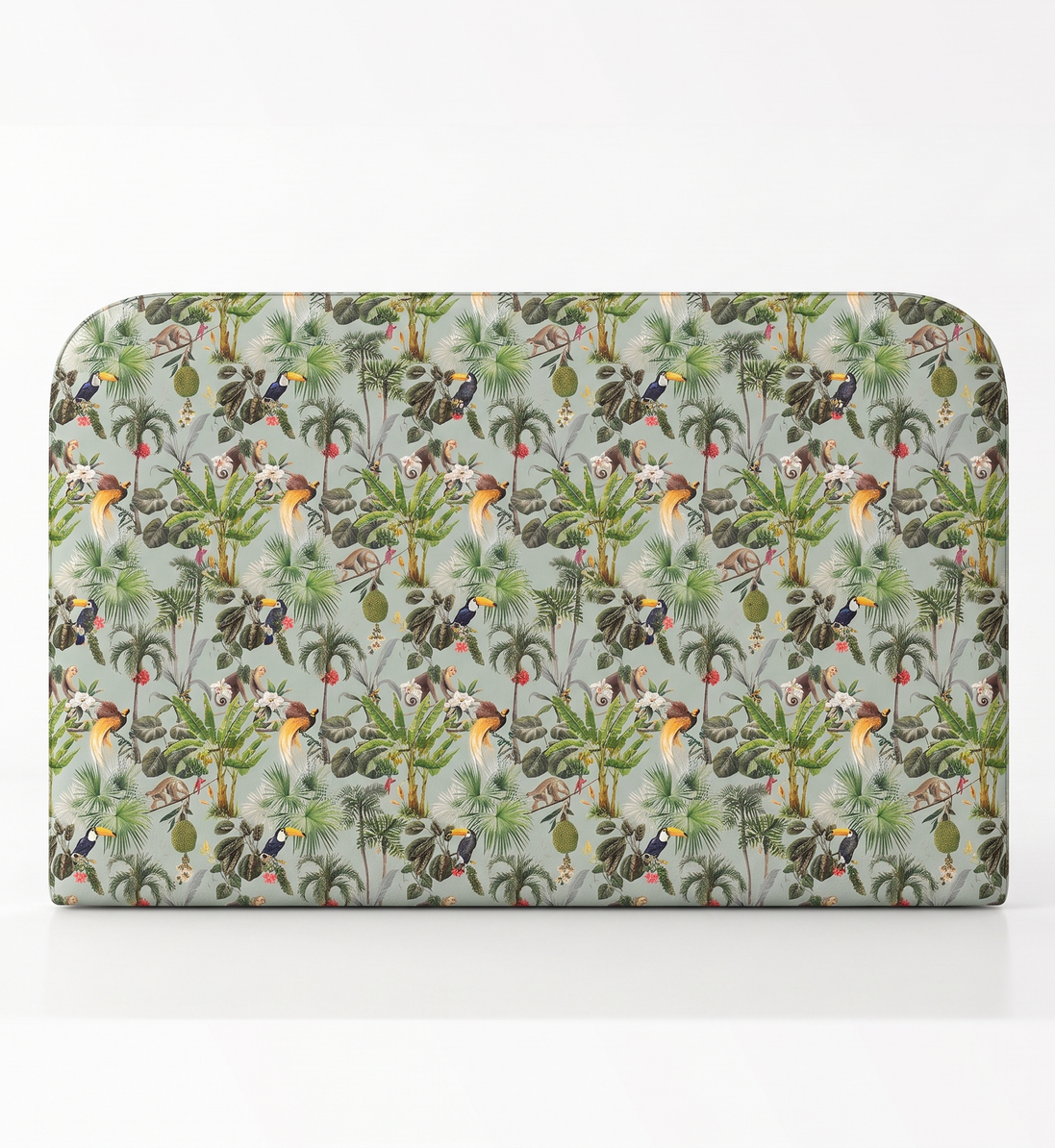 Respaldo de cama Mint Jungle — vista frontal