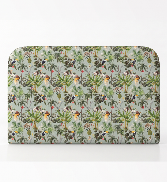 Respaldo de cama Mint Jungle — vista frontal