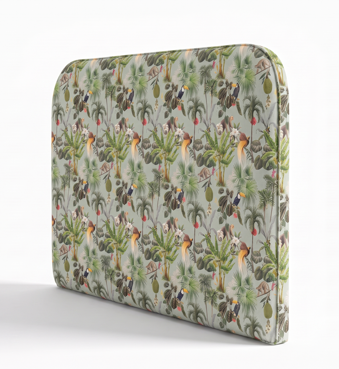 Respaldo de cama Mint Jungle — vista lateral