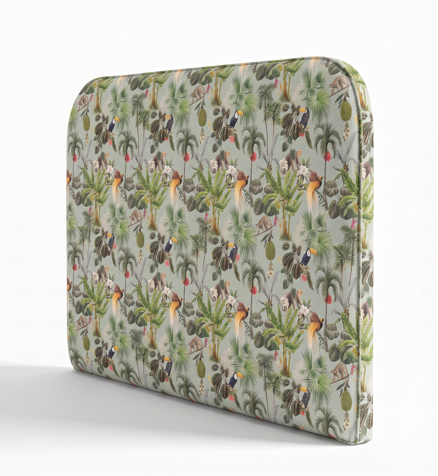 Respaldo de cama Mint Jungle — vista lateral