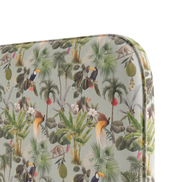 Respaldo de cama Mint Jungle — detalle de la tela