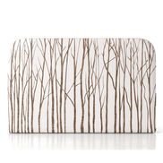 Respaldo de cama Neutral Trees — vista frontal