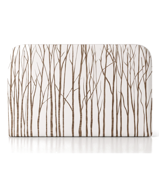 Respaldo de cama Neutral Trees — vista frontal