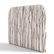 Respaldo de cama Neutral Trees — vista lateral