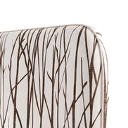Respaldo de cama Neutral Trees — detalle de la tela