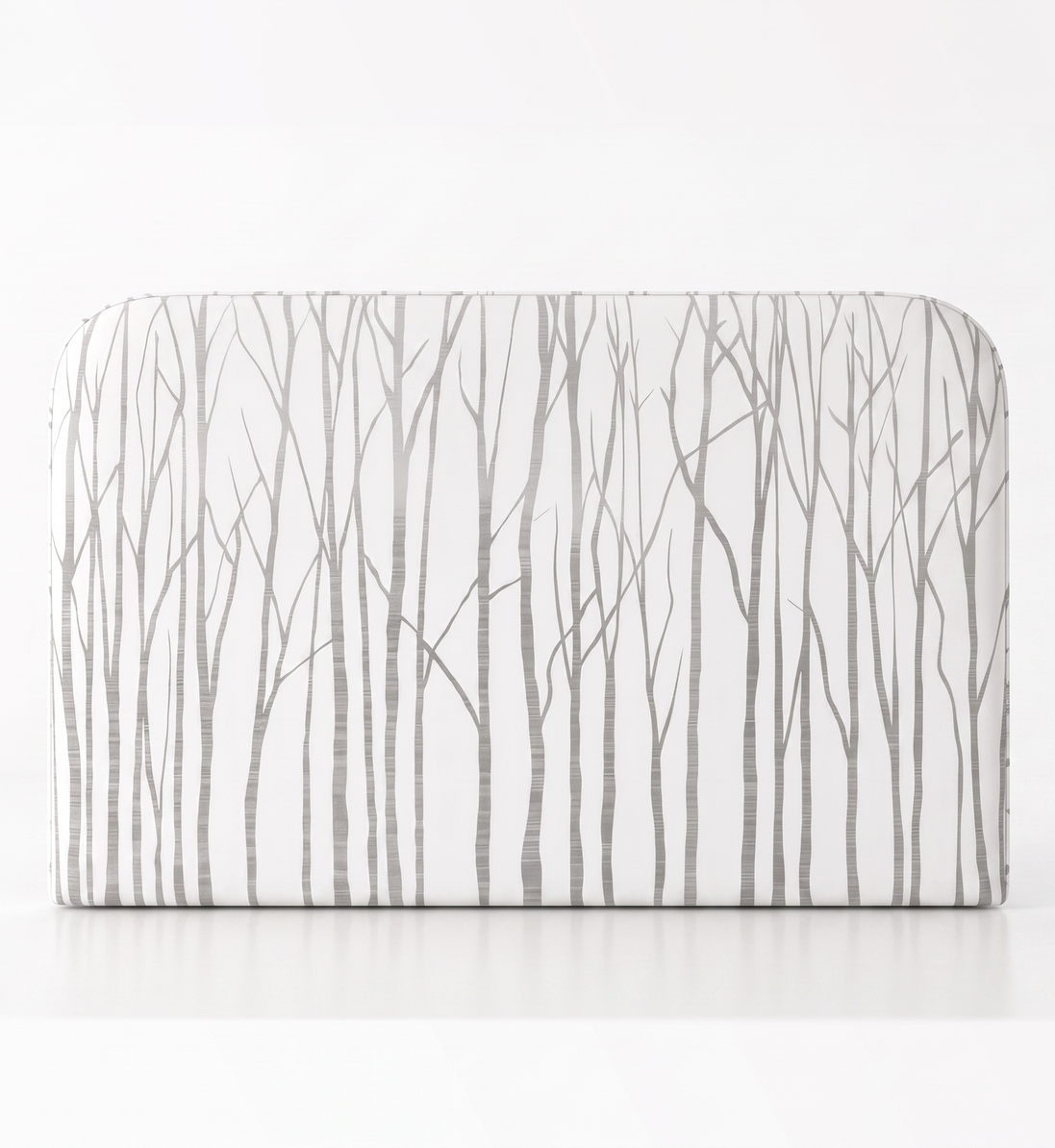 Respaldo de cama Neutral Trees Grey — vista frontal