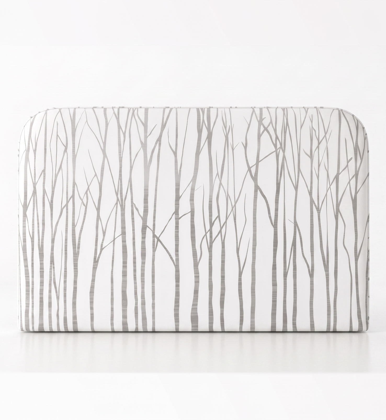 Respaldo de cama Neutral Trees Grey — vista frontal