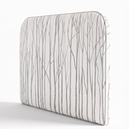 Respaldo de cama Neutral Trees Grey — vista lateral