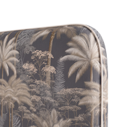 Respaldo de cama Palm Elegance — detalle de la tela