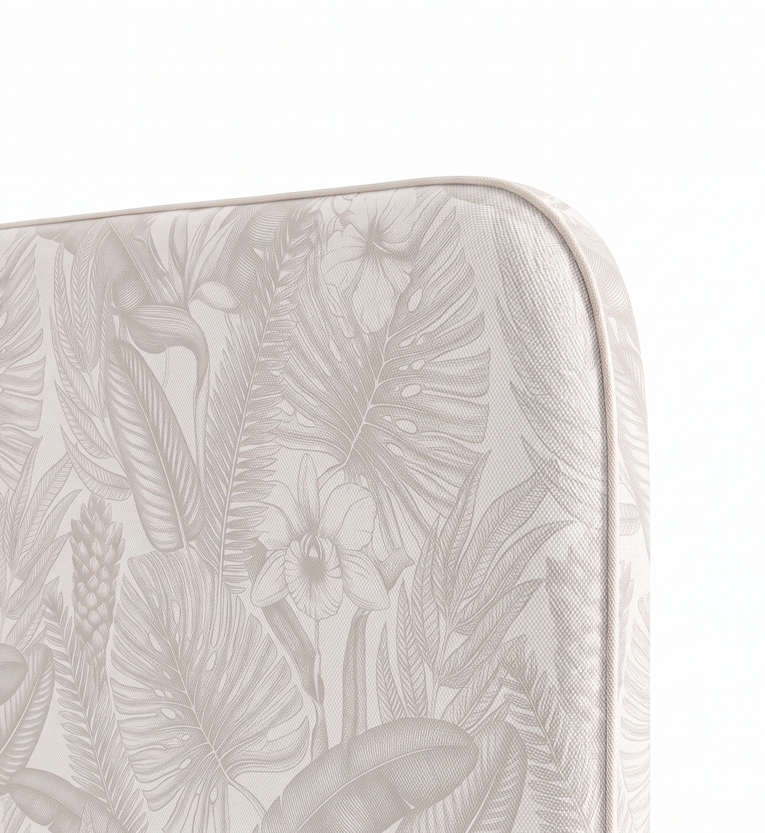 Respaldo de cama Secret Garden — detalle de la tela