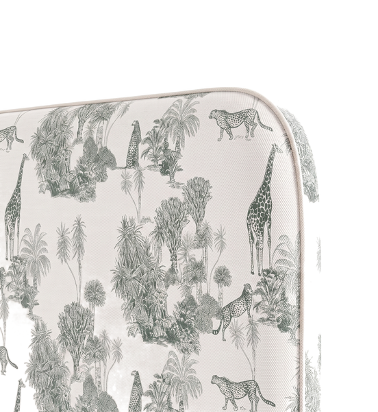 Respaldo de cama Sketch Sabana — detalle de la tela