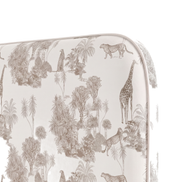 Respaldo de cama Sketch Sabana Beige — detalle de la tela