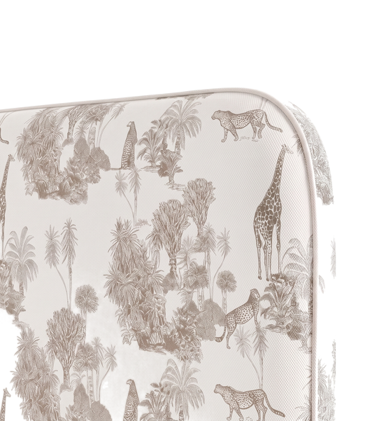 Respaldo de cama Sketch Sabana Beige — detalle de la tela