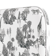 Respaldo de cama Sketch Sabana Black — detalle de la tela