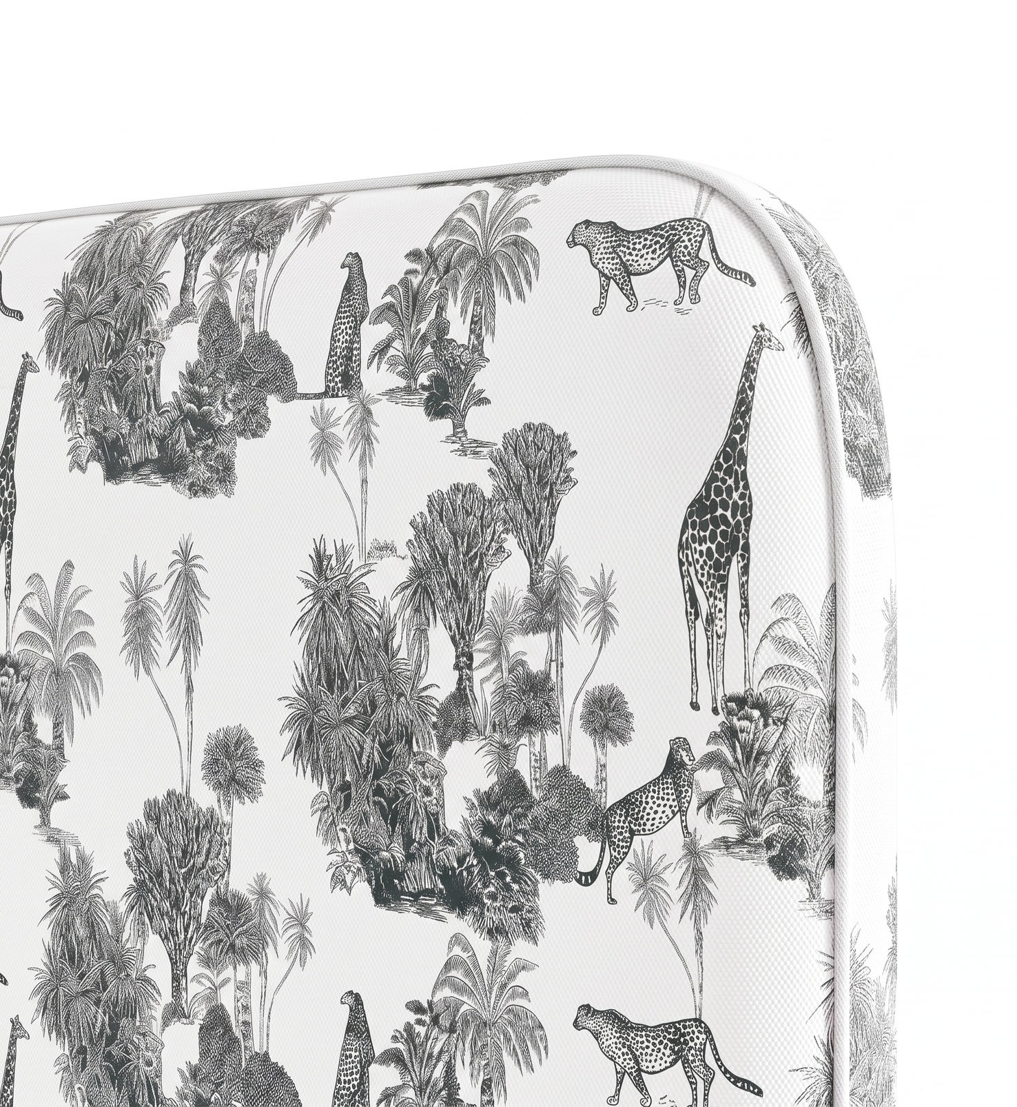 Respaldo de cama Sketch Sabana Black — detalle de la tela