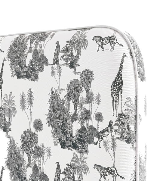 Respaldo de cama Sketch Sabana Black — detalle de la tela