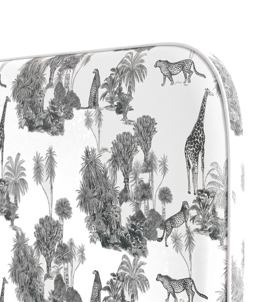 Respaldo de cama Sketch Sabana Black — detalle de la tela