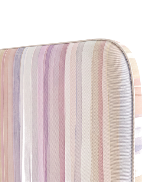 Respaldo de cama Soft Rainbow — detalle de la tela