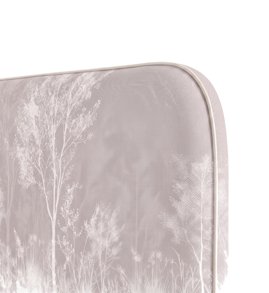 Respaldo de cama Soft Tree — detalle de la tela