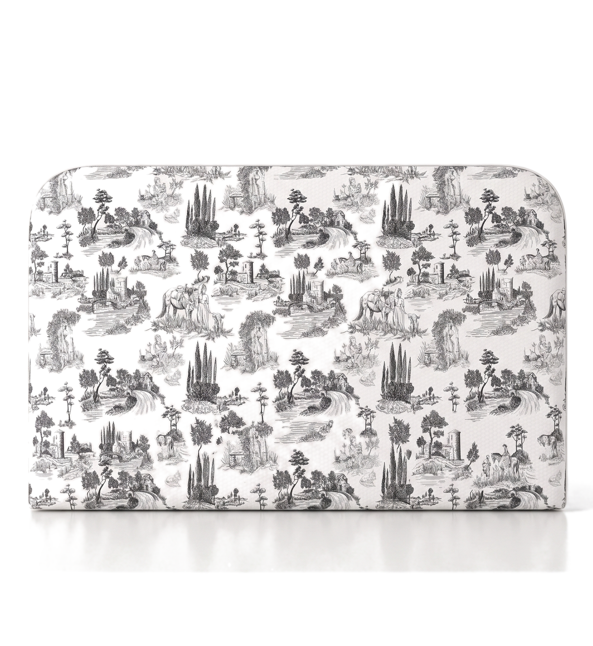Respaldo de cama Toile de Jouy Black — vista frontal