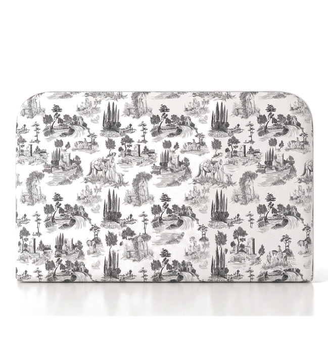 Respaldo de cama Toile de Jouy Black — vista frontal