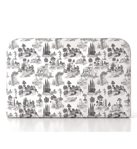 Respaldo de cama Toile de Jouy Black — vista frontal
