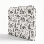 Respaldo de cama Toile de Jouy Black — vista lateral