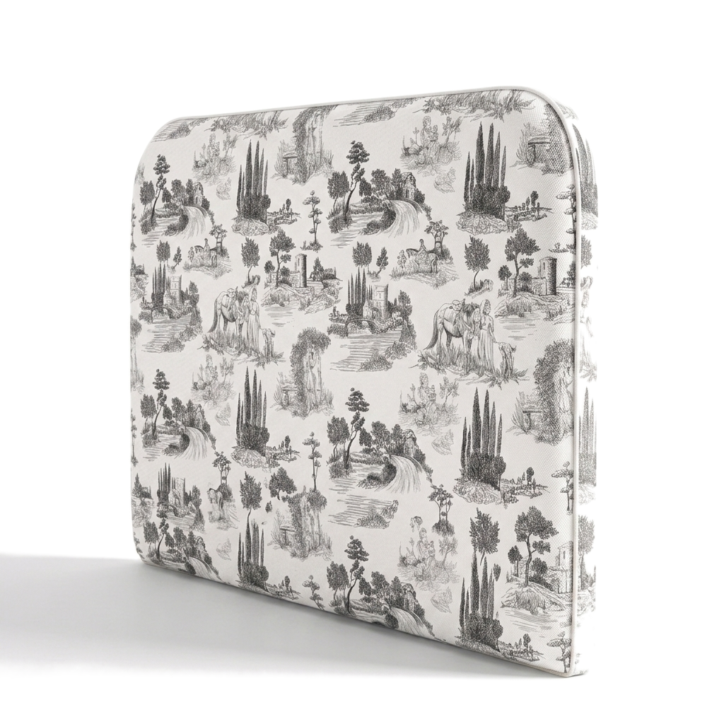 Respaldo de cama Toile de Jouy Black — vista lateral