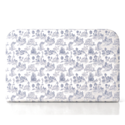 Respaldo de cama Toile de Jouy Blue — vista frontal