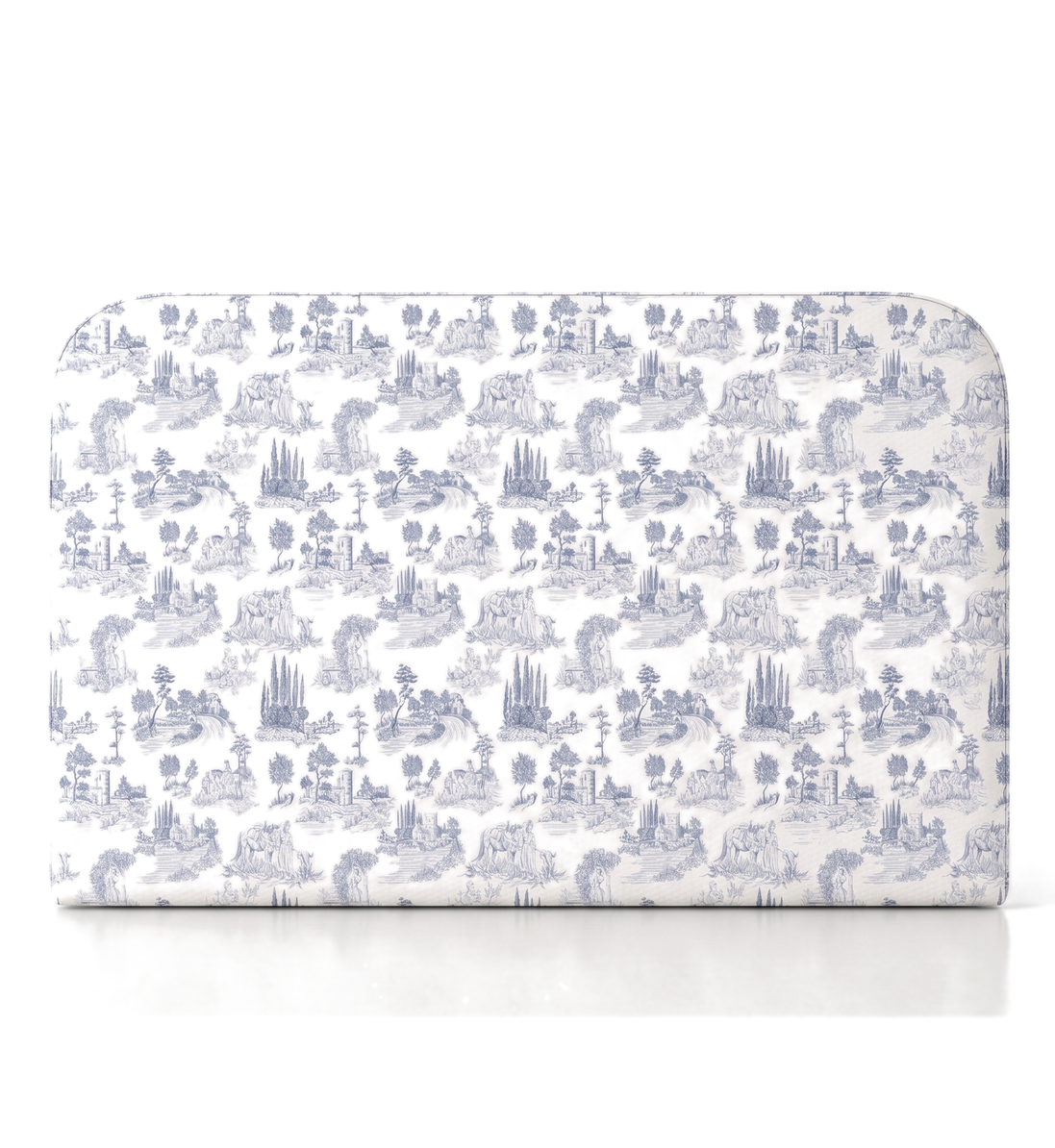 Respaldo de cama Toile de Jouy Blue — vista frontal