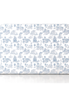 Respaldo de cama Toile de Jouy Celeste — vista frontal