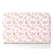 Respaldo de cama Toile de Jouy Rojo — vista frontal
