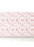 Respaldo de cama Toile de Jouy Rojo — vista frontal
