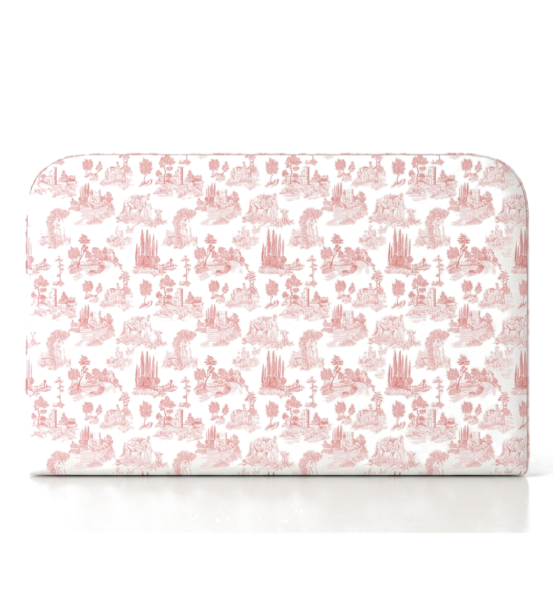 Respaldo de cama Toile de Jouy Rojo — vista frontal