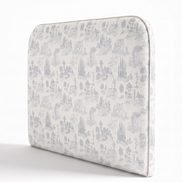 Respaldo de cama Toile Gris — vista lateral