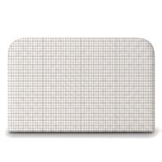 Respaldo de cama Vichy Beige — vista frontal