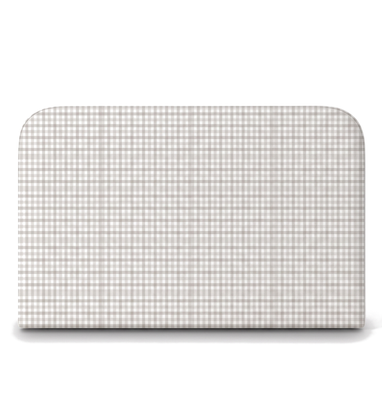 Respaldo de cama Vichy Beige — vista frontal
