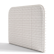 Respaldo de cama Vichy Beige — vista lateral