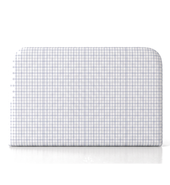 Respaldo de cama Vichy Blue — vista frontal