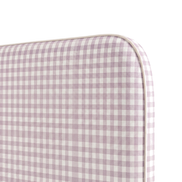 Respaldo de cama Vichy Pink — detalle de la tela