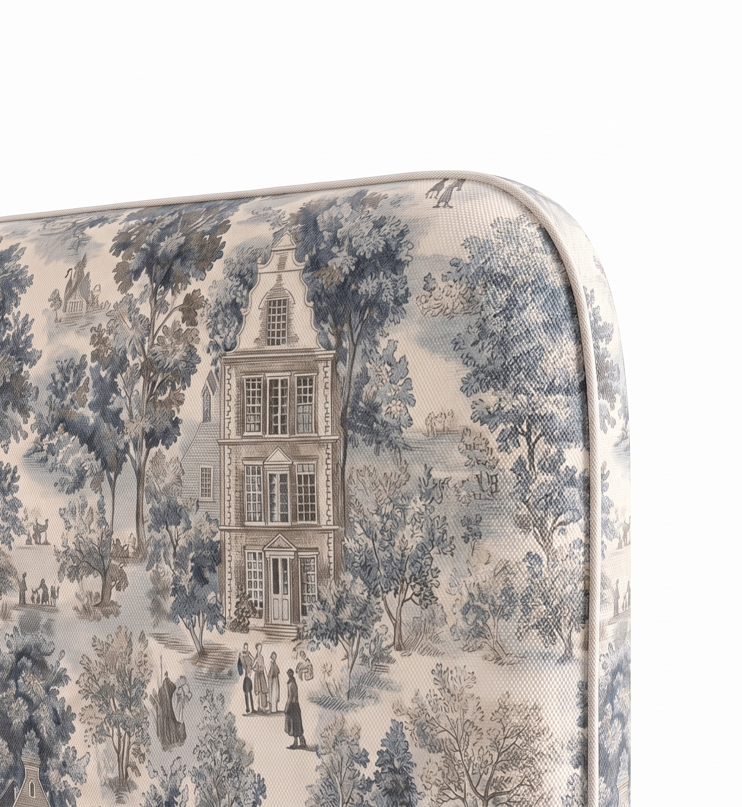 Respaldo de cama Village Tapestry — detalle de la tela