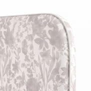 Respaldo de cama Vintage Flower Beige — detalle de la tela