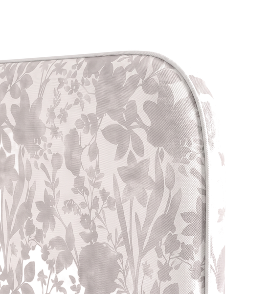 Respaldo de cama Vintage Flower Beige — detalle de la tela