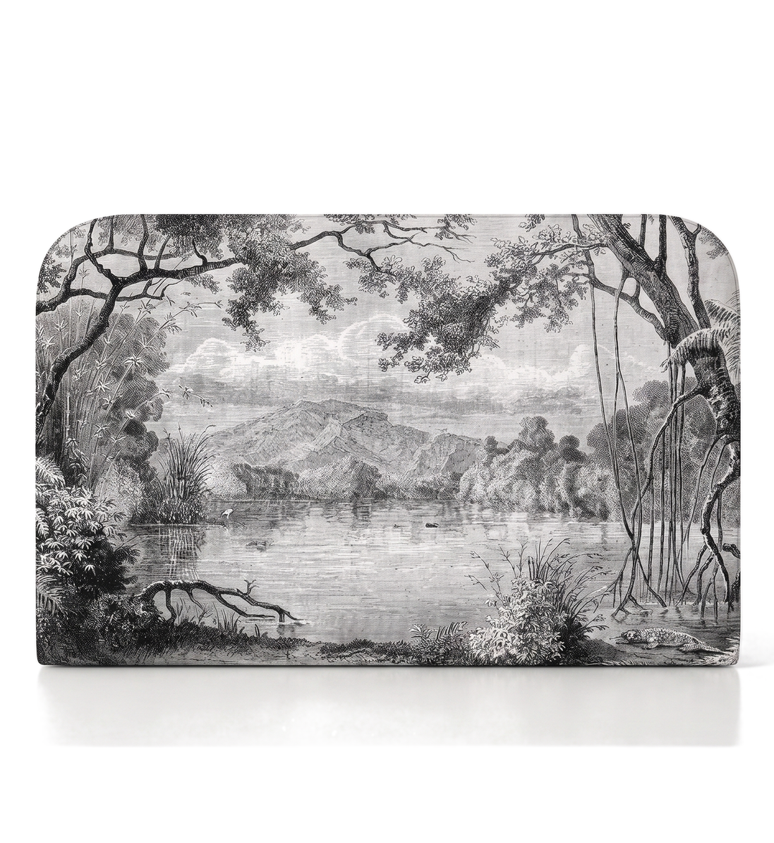 Respaldo de cama Vintage Landscape — vista frontal