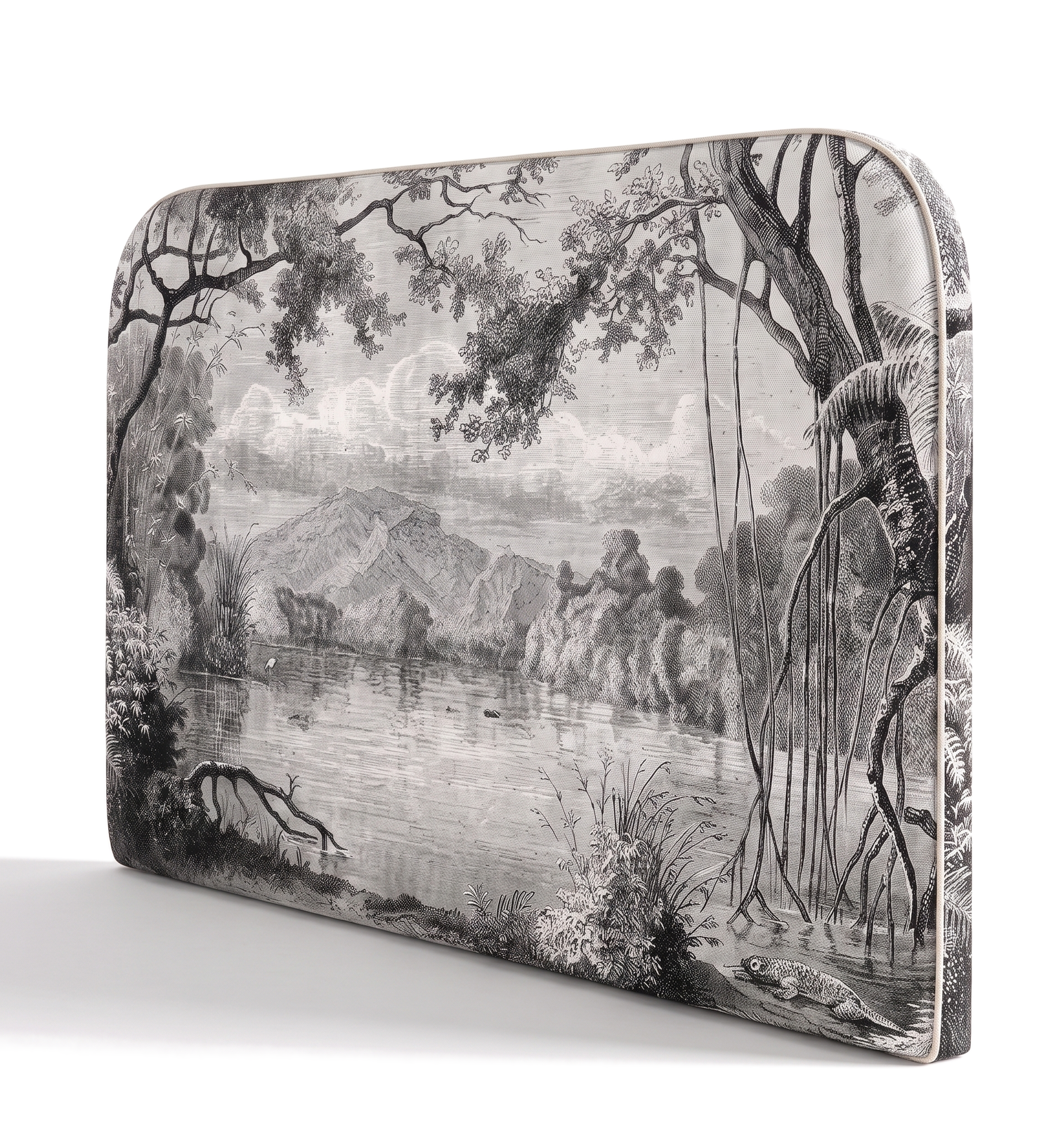 Respaldo de cama Vintage Landscape — vista lateral