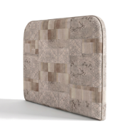 Respaldo de cama Vintage Patchwork — vista lateral
