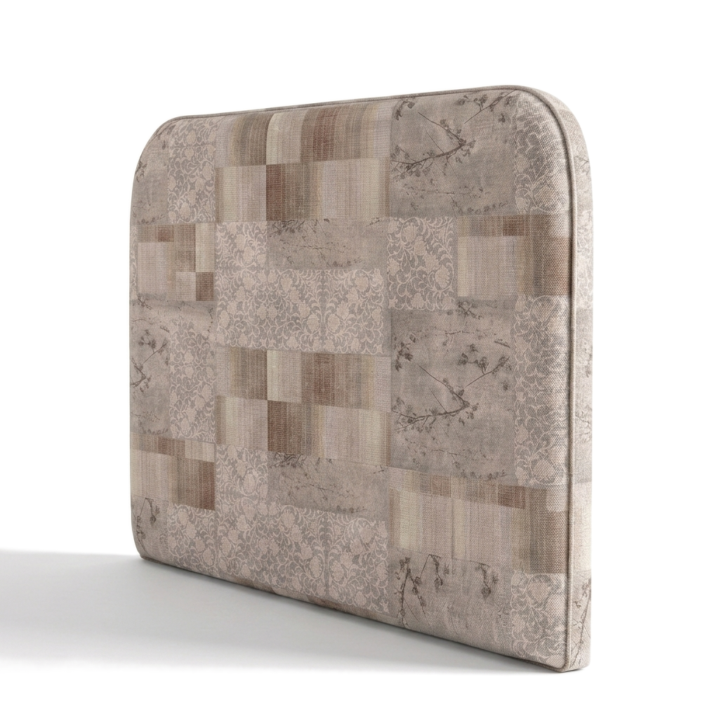 Respaldo de cama Vintage Patchwork — vista lateral