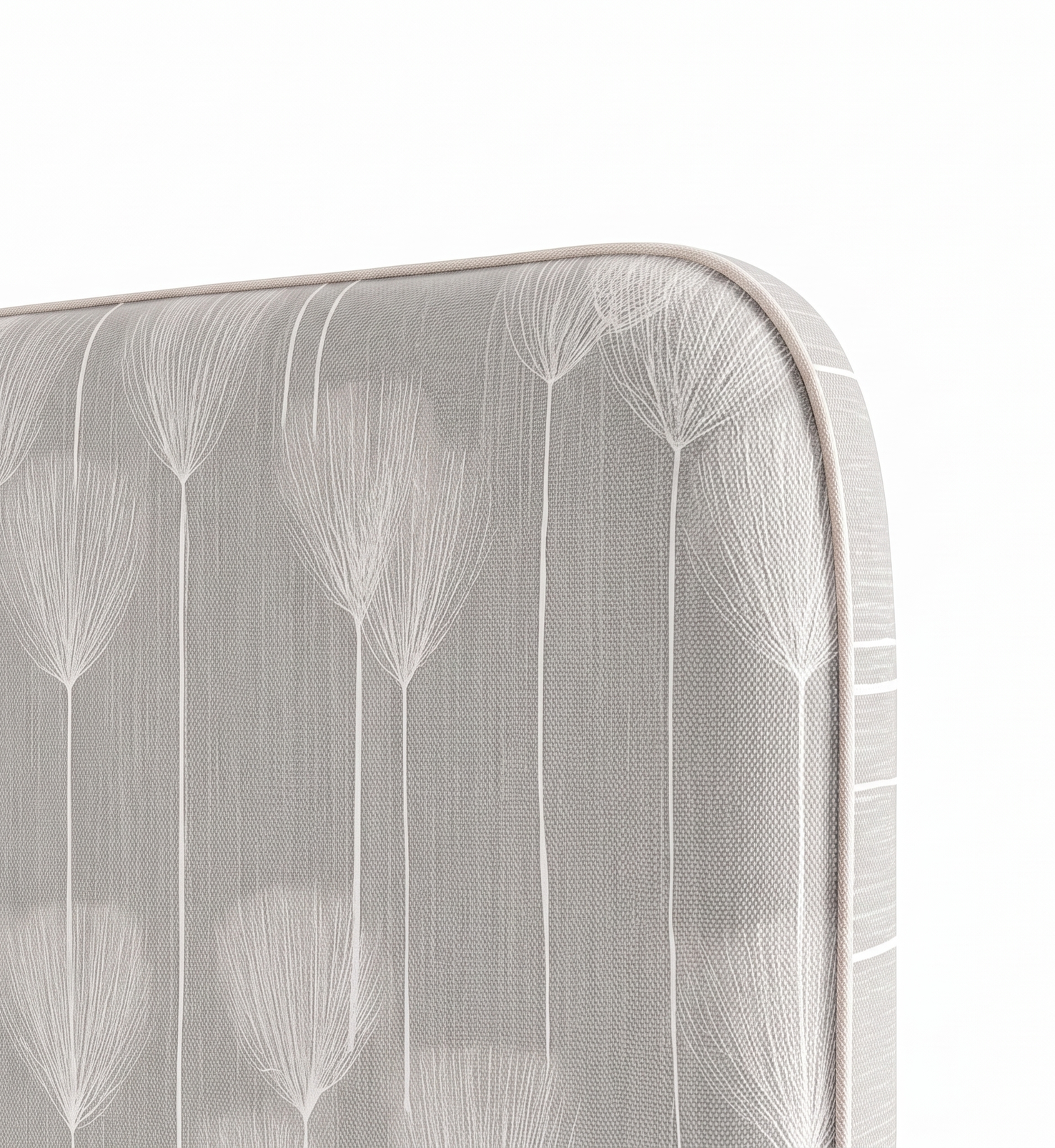 Respaldo de cama Wind Seeds — detalle de la tela